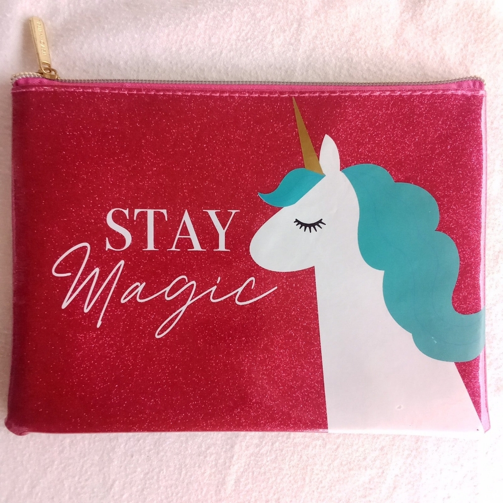 Ruby Cash Unicorn "Stay Magic" Cosmetics Bag